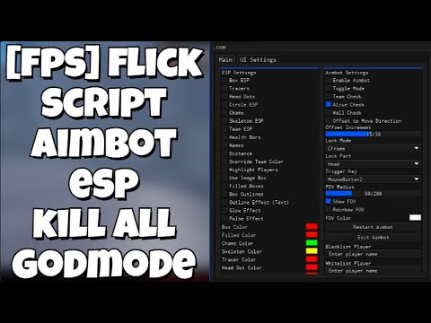 ROBLOX [FPS] FLICK SCRIPT, AIMBOT, ESP, KILL ALL, GODMODE, FREE/OPEN ...
