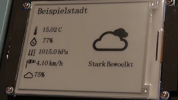 Arduino Weather E-Paper Display "WeatherPaper"