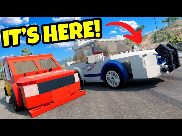 BATIDA DE CARRO LEGO A 299KM/H // BEAMNG DRIVE #beamng