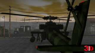 APACHE helicopter animation - helikopter animasyonu