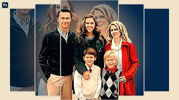 How to Create Multi Panel Canvas Wall Design - Photoshop Tutorial