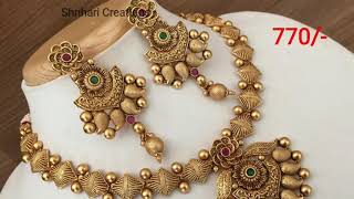 Brass High Gold Hasadi Set With price || @shriharicreations || Jewellery || wa.me/919479459005