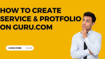 How to create service& portfolio on GURU. Com Awais Arshad Computer Channel