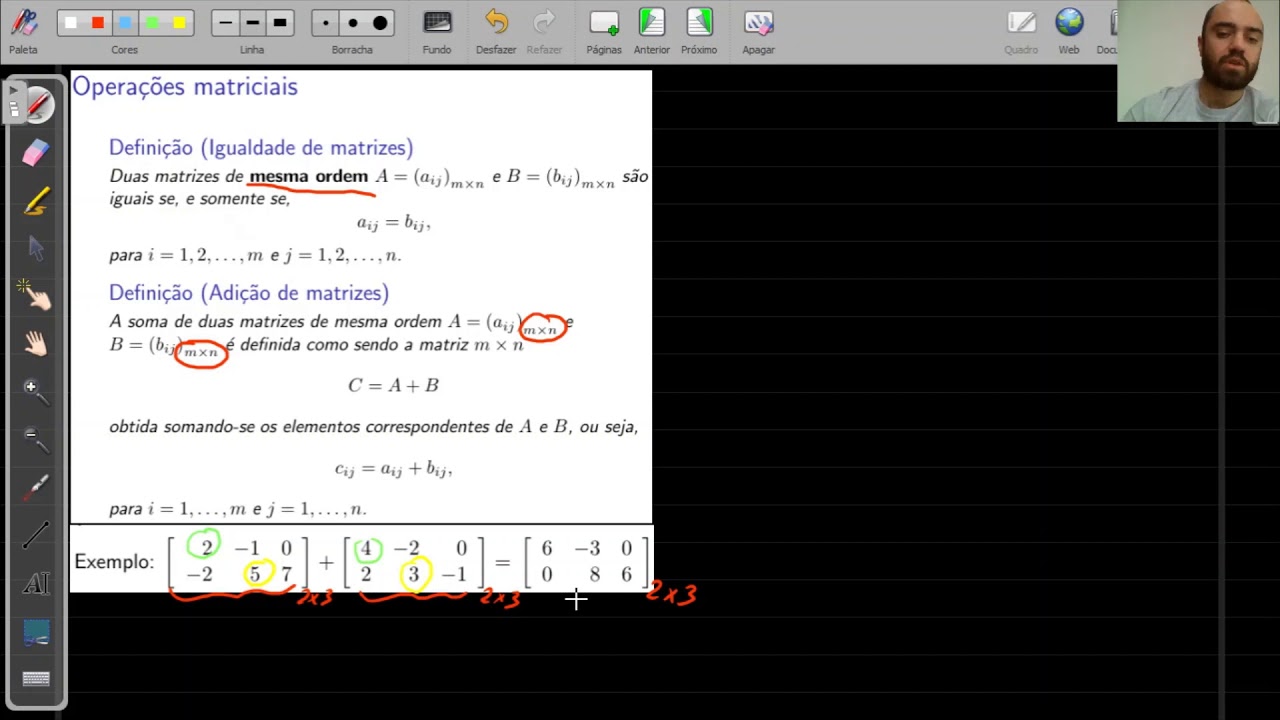 Cálculo III - Aula 18 - Revisão de Matrizes 1/2