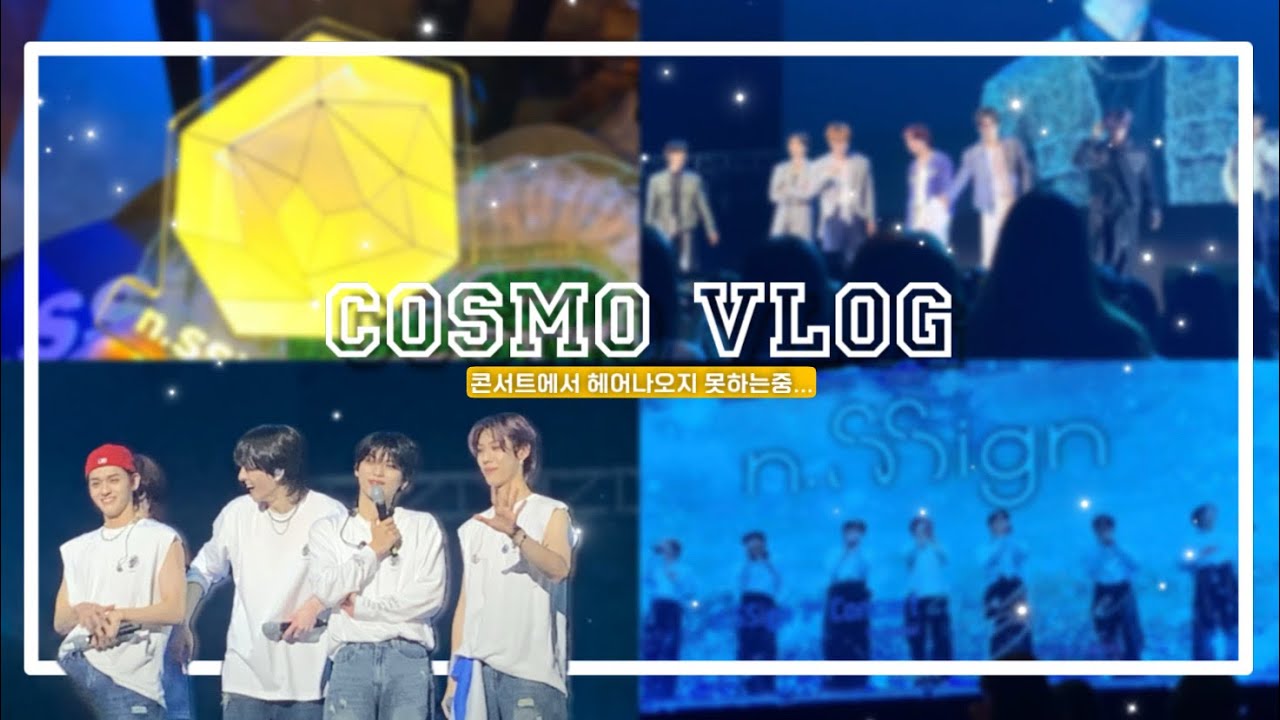 [ Cosmo Vlog ] 엔싸인이 내옆으로 지나갔다고?!콘서트한지 일주일만에 올리는 콘서트 브이로그..💗| 코스모로그 | 엔싸인 | 코스모 | 덕질 브이로그 | 콘서트