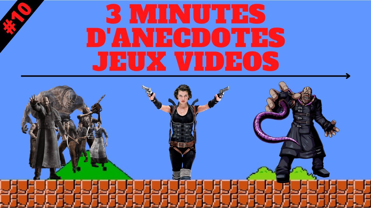 3 MINUTES D'ANECDOTES JEUX VIDEOS #10 RESIDENT EVIL