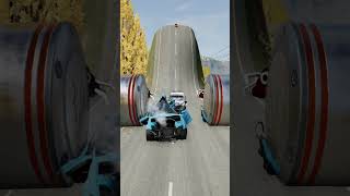 INSANE Speed Test: Cars vs Obstacles 😱 – BeamNG Drive screenshot 4