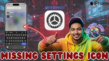 How To Bring Back The Missing Settings Icon On iPhone - Full Tutorial