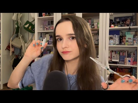 [ASMR] 다양한 트리거 & 수다 (가위, 핀셋, 태핑, 종이 별, 물건 보여주기 등등)
