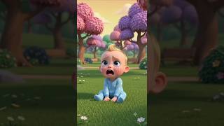 Baby Lost in Park 😢 | #shorts #monkey #kidsvideos #cartoon