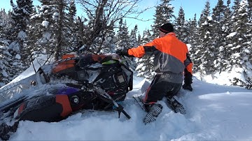 How to unstuck your snowmobile in the backcountry!  PowerModz.