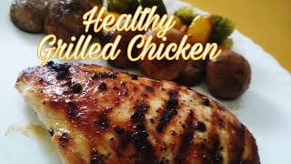 This grilled chicken recipe is cooked in very less olive oil and with
no spices added. perfect meal post workout. the lean breast meat gives
all ...