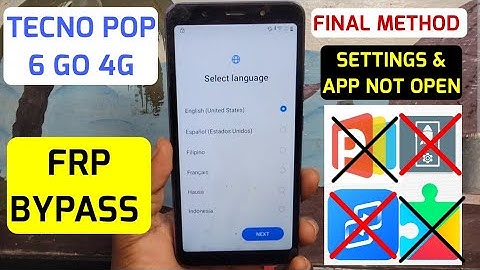 Tecno Pop 6 Go 4G (BE6,BE6J) Frp Bypass 2026 |Settings,App,Palm Store Not Open| No Activity Launcher