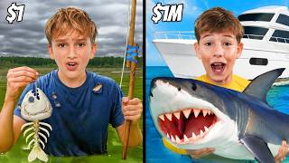 $1 vs $1,000,000 EXTREME Fishing!