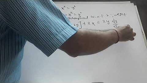 Differentiation part 4 (implicit functions)by R SANKARARAMAN