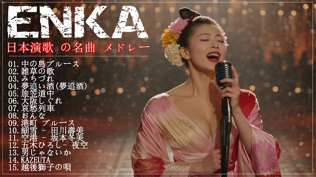 演歌・昭和の名曲・メドレー🔊💖🔊 演歌の調べに包まれて、あの日の涙を思い出す