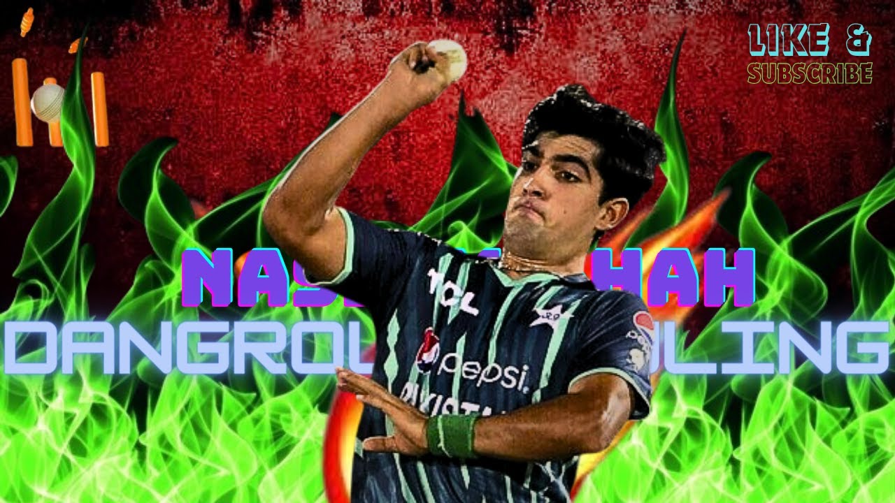 Naseem shah dangerous bowling 🔥| BRAINWAVES101