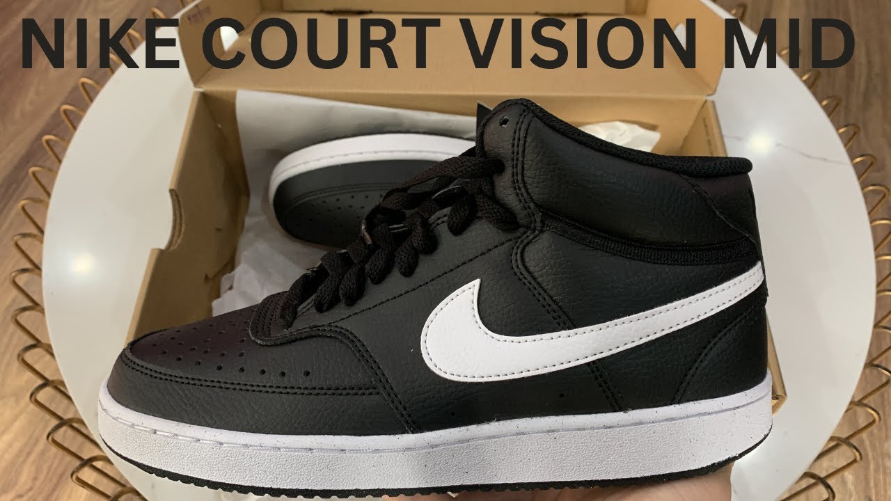 TRÊN TAY MẪU GIÀY NI.KE COURT VISION MID (DN3577) BẢN PHỐI MÀU TRẮNG ...