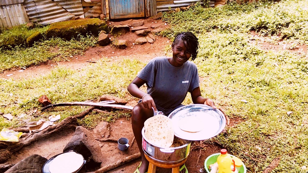 Authentic Jamaican Roti//Typical village life #villagelife 