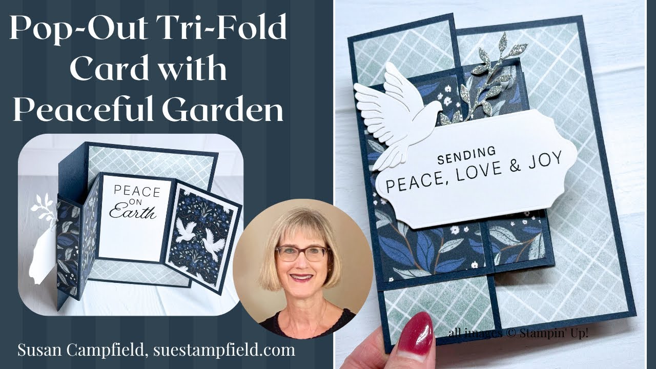 Обожаю эту забавную складку! Прекрасная рождественская открытка-раскладушка в три сложения с изоб...