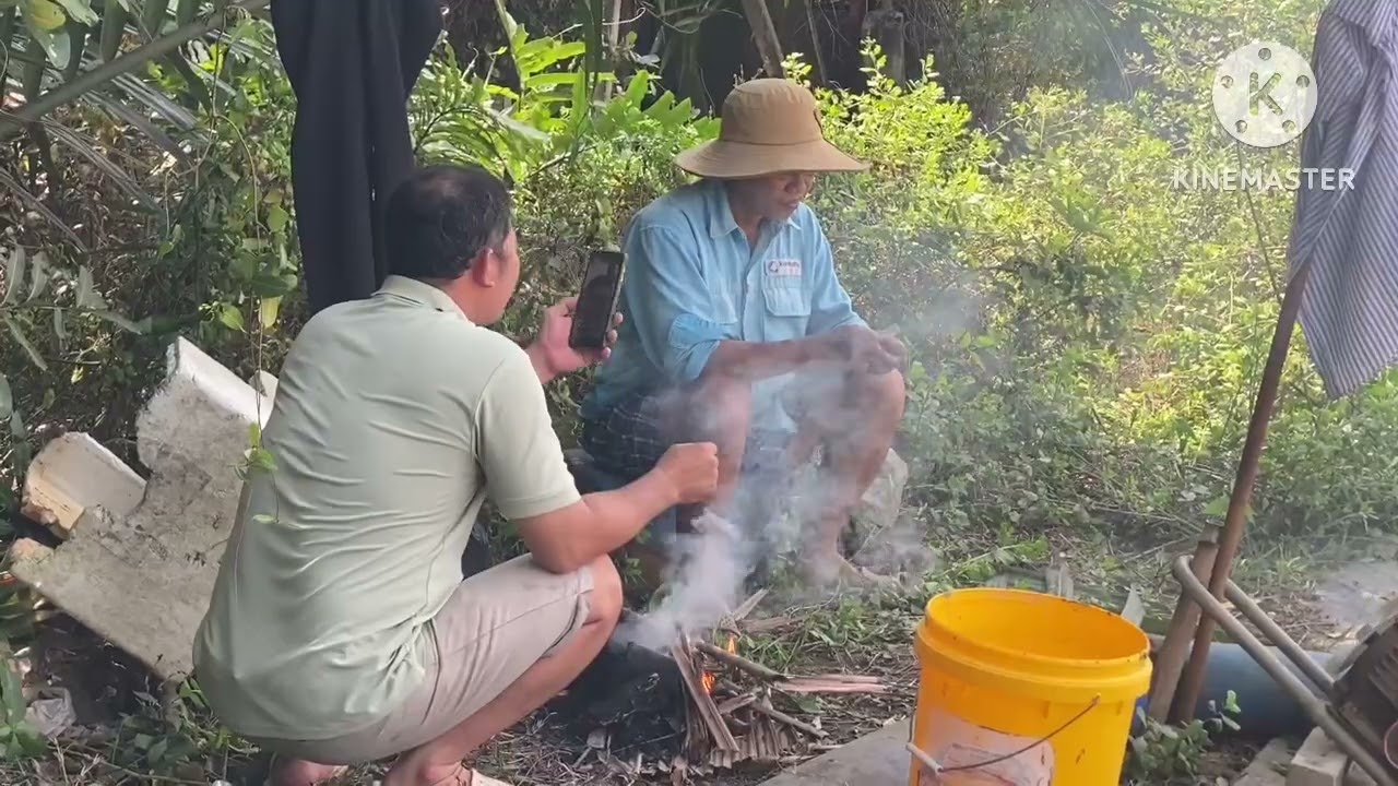 Đầu Năm Các Anh Em Trãi Nhiệm Mò Tôm Bắt Cá Nướng Ăn Tại Chỗ Vui Như Ngày Tết 