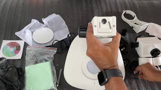 Trinocular Stereo Zoom Microscope With Camera Assembly