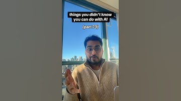 Things you didn’t know you can do with AI (part 73) #aitools