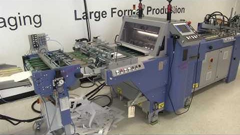 BSR 550 Servo Rotary Die Cutter used for laminated cardstock