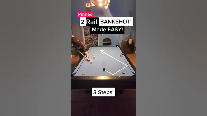 How To Make 2 Rail BankShot Look Easy!! In #8ballpool #shorts #sports