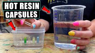 You Won't Believe What Happens To Capsules In Hot Resin!