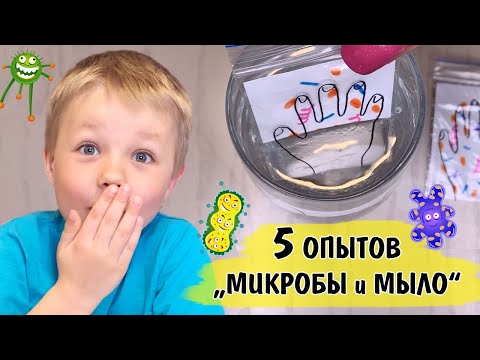 5 опытов для детей о микробах. Почему нужно мыть руки с мылом?