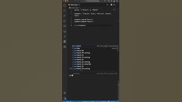 Short 3: Tuples vs List