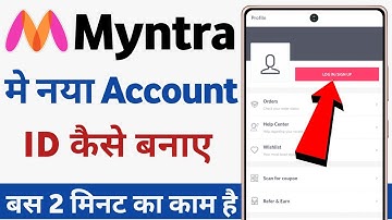 myntra app me account kaise banaye | how to create myntra id