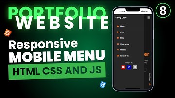 Build a Hamburger Menu with HTML, CSS, and JavaScript | Devly Code