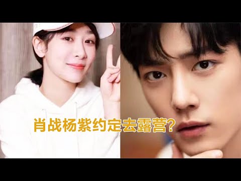 肖战杨紫约定一起去露营？随后肖战的回答，暴露了两人的真实关系