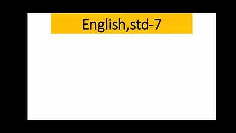 English,std-7 ,Unit-3,Activity-8