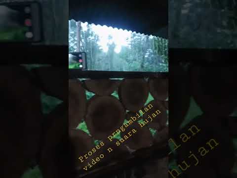 Proses pengambilan video hujan