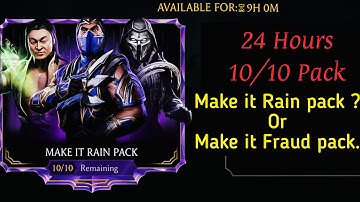 Make it Rain Limited pack Opening | 15% chance MK11 Diamond character? | MK Mobile | Part 1