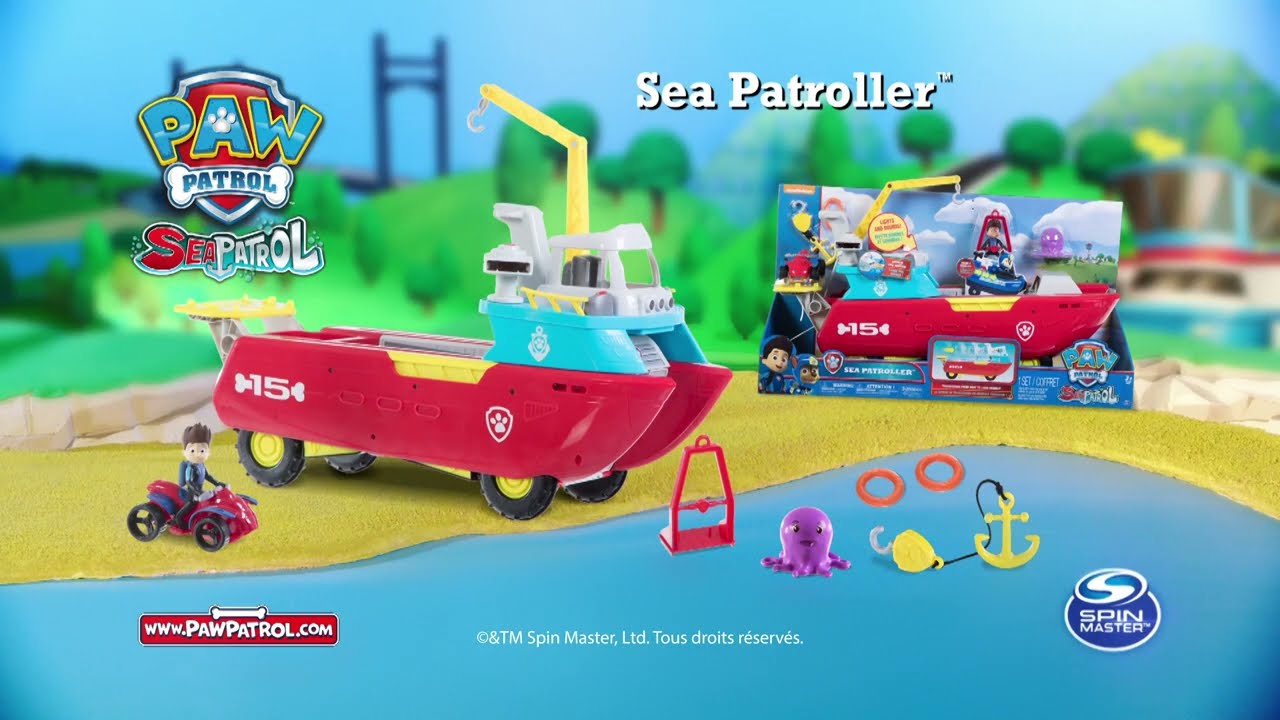 Commentaires en ligne: La Pat' Patrouille – Bateau Pat'  Patrouille – Jouet Bateau Pat' Patrouilleur des Mers avec Figurines et  Accessoires Intégrés – Paw Patrol – 6037846 – Jouet Enfant 3 Ans et +