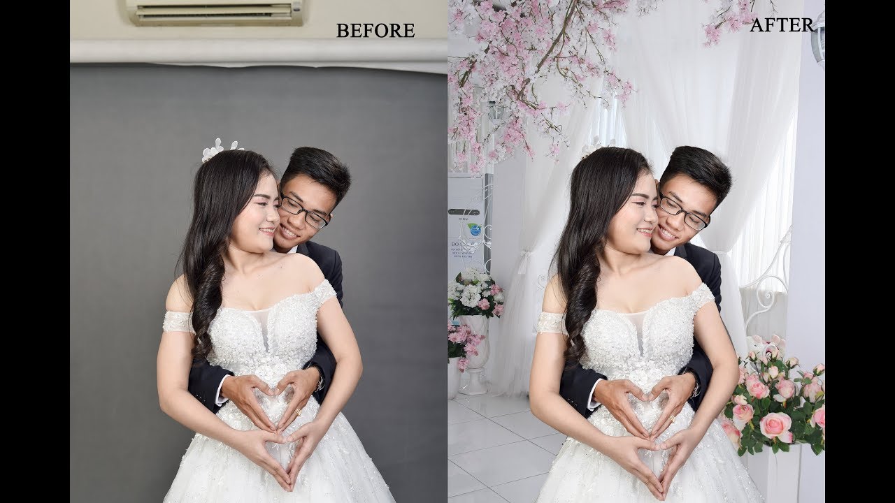 Ghép phông nền ảnh cưới bằng photoshop là cách thức đơn giản nhất để biến bức ảnh của bạn trở nên nổi bật và cá tính hơn. Không những thế, việc tùy biến phông nền theo sở thích của bạn cũng là điều dễ dàng và đơn giản. Hãy cùng xem những bức ảnh tuyệt đẹp được ghép phông nền bằng Photoshop.