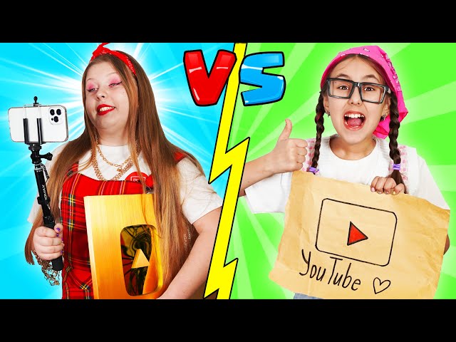 RICH BLOGGER  vs POOR BLOGGER || Crazy Funny Situations on Youtube class=