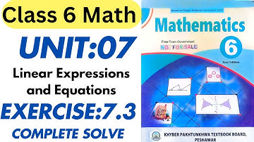 Class 6 Maths New Book Chapter 7 Exercise 7.3 | Math Class 6 Unit 7 Exercise 7.3