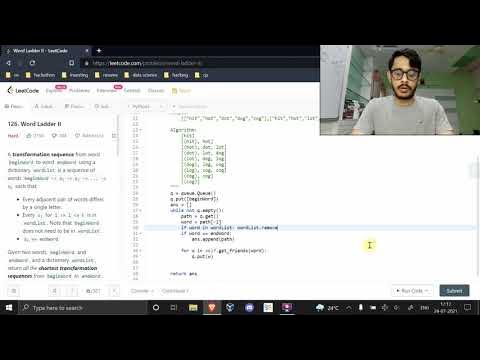 LeetCode: Word Ladder II Python3 Easy Solution, Explained - YouTube
