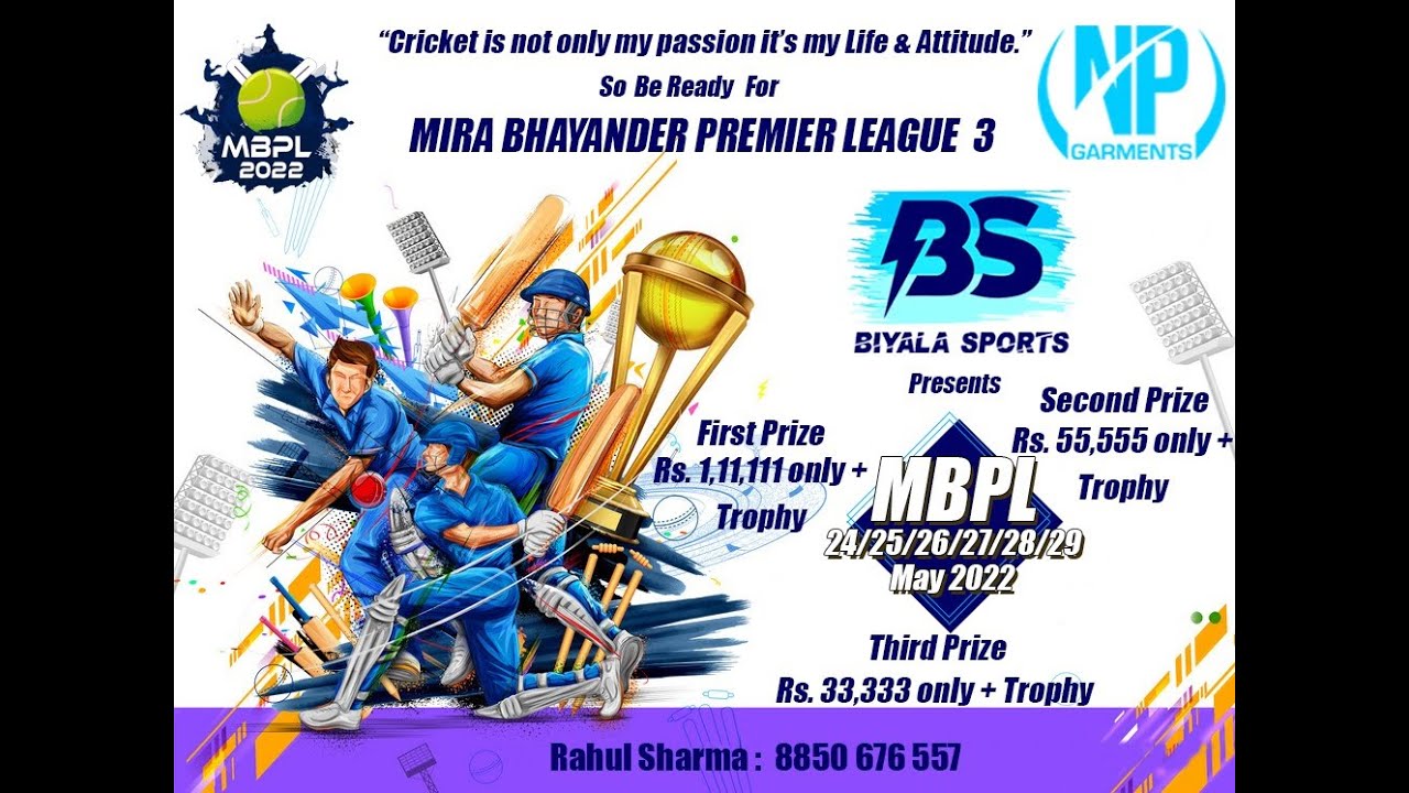 MIRA BHAYANDER PREMIER LEAGUE 2022 SEASON 3 MBPL 2022 DAY 5 Win