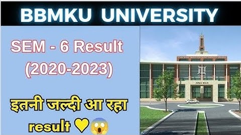 bbmku sem 6 result update / इतनी जल्दी आ रहा आपका result 😱♥️ / 80% बच्चे पास 😊