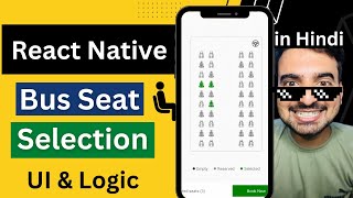 React Native Bus Seat Booking Ui & Logic 🔥 | In Hindi | Engineer Codewala screenshot 4