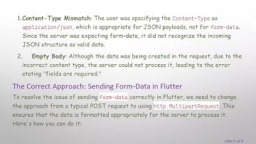 Solving the Issue: Flutter Http Post Request Not Sending Form-Data