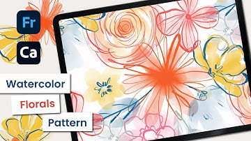 Watercolor Floral Pattern - Adobe Fresco and Adobe Capture