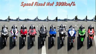 Superbikes 1000cc+ Top Speed Test || Hayabusa, Honda , Kawasaki, Aprilia,Ducati Speed Fixed | Ride 4