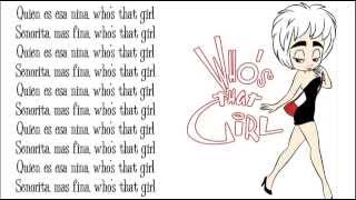 Madonna - Who's That Girl (with Lyrics on Screen) chords